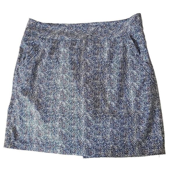 Chase 54 Womens Blue Print Golf Athletic Skort 6 - Picture 1 of 9